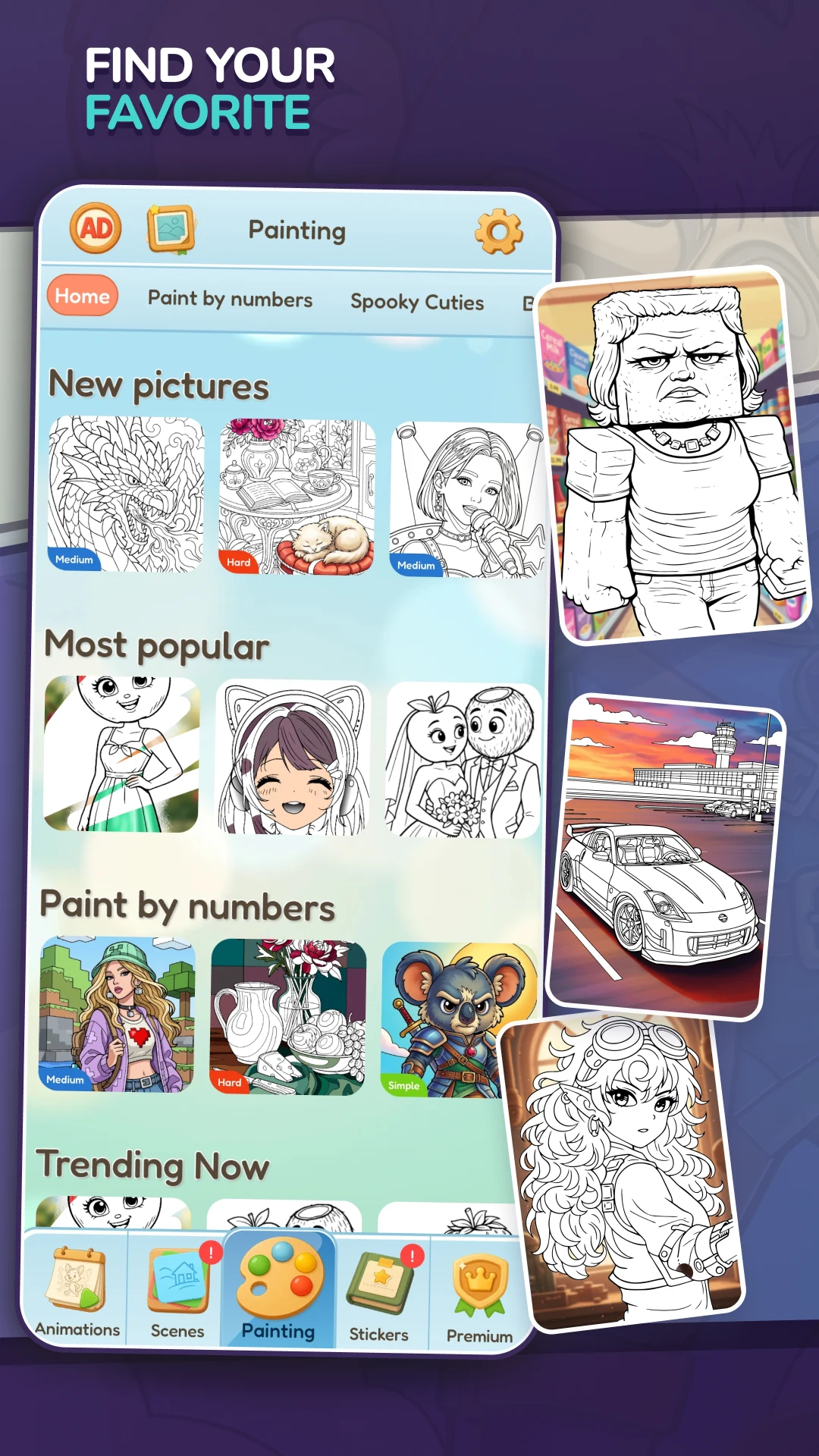 Fun Coloring Book Drawing screenshot
